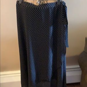 NWT Green Envelope Sz Large Faux Wrap Skirt